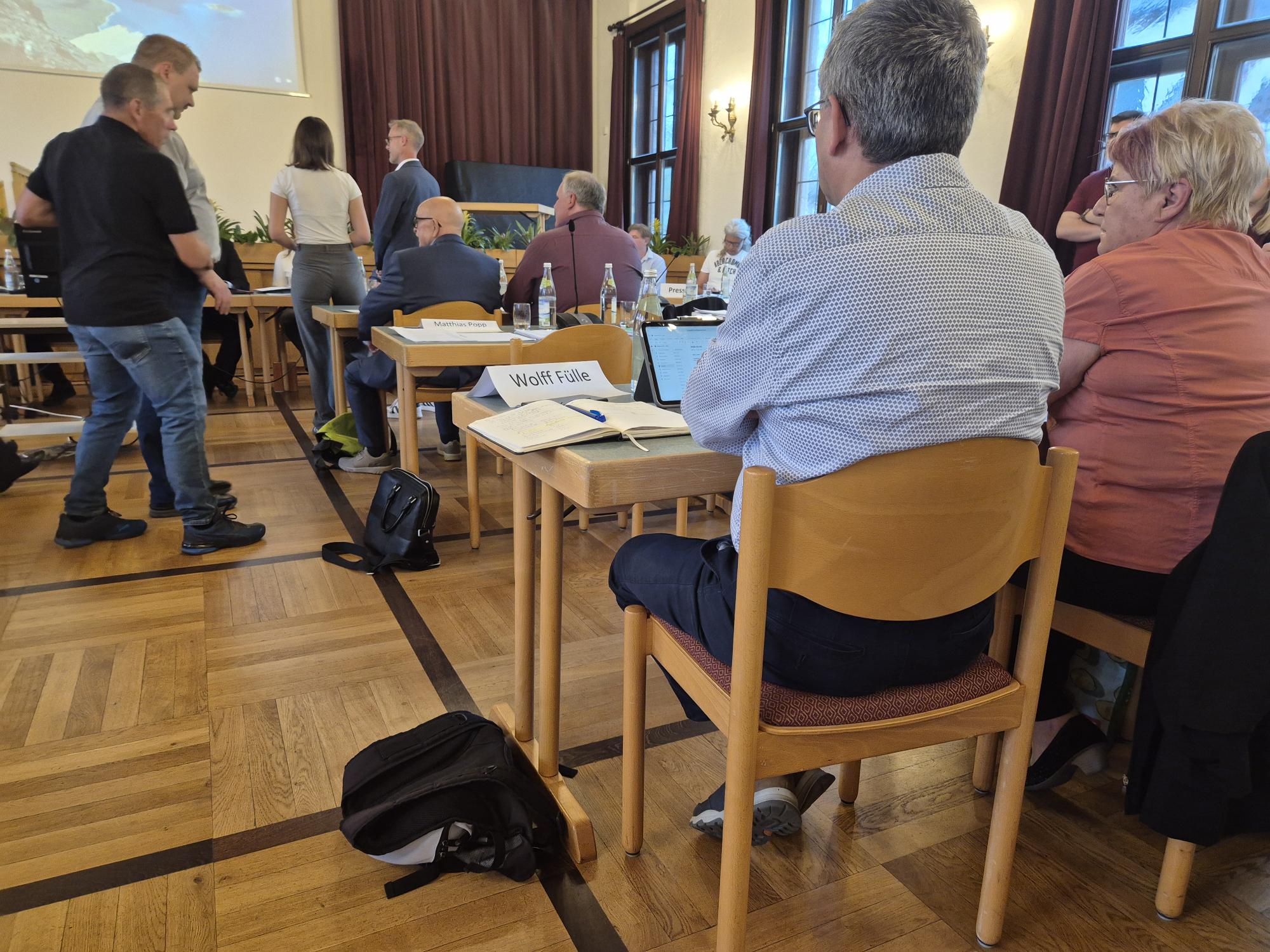 Wolff Fülle bei der konstituierenden Stadtratsitzung